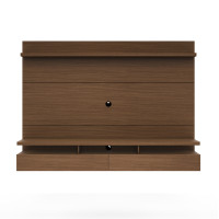 Manhattan Comfort 25251 City 2.2 Floating Wall Theater Entertainment Center in Nut Brown
